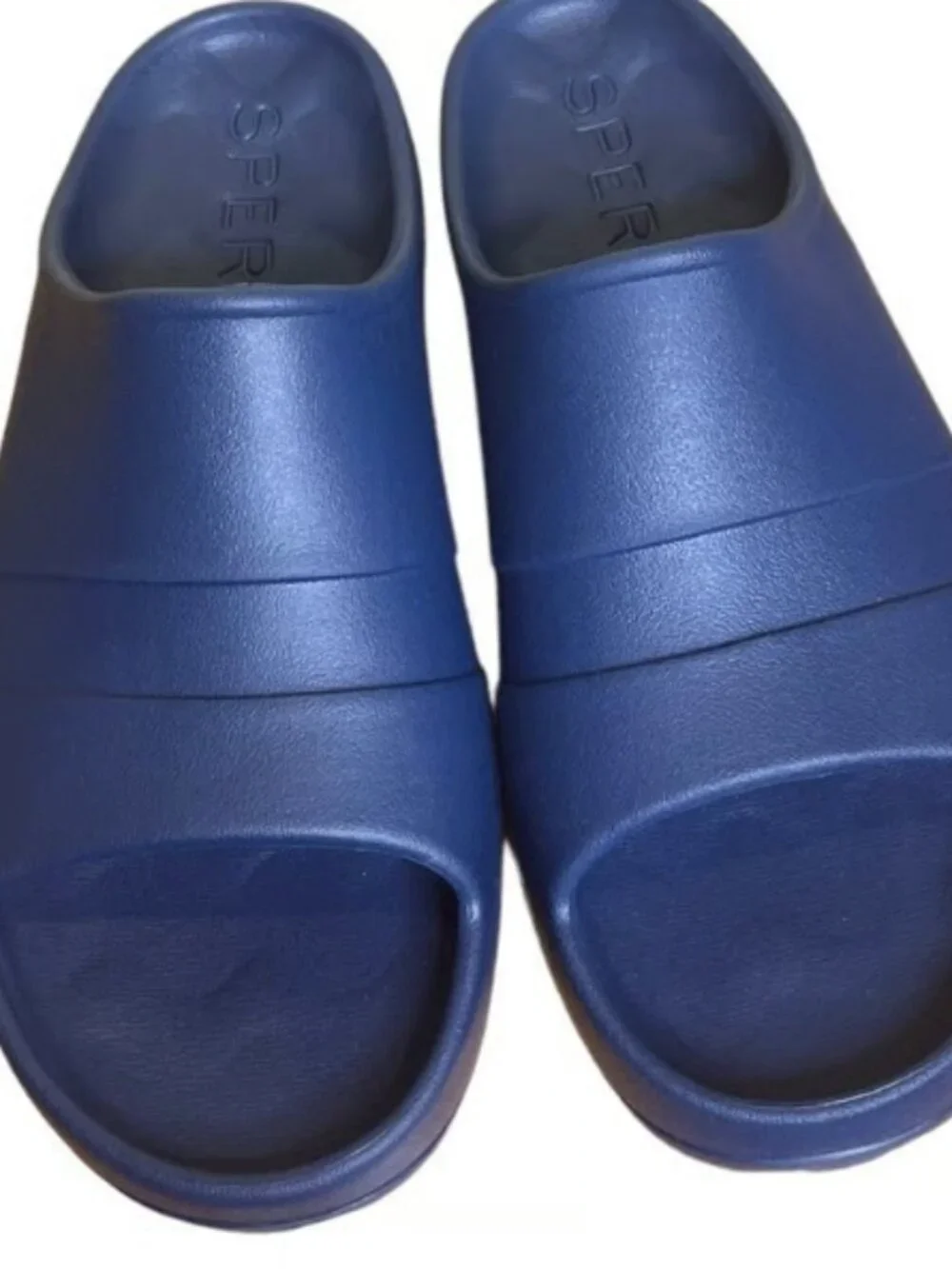 Sperry Men's Blue Beach Pool Shower Slide Shoes size 10M NWOB